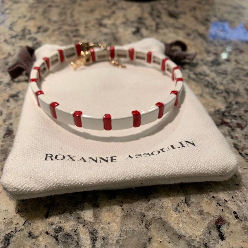 Roxanne Assoulin Red and White Choker